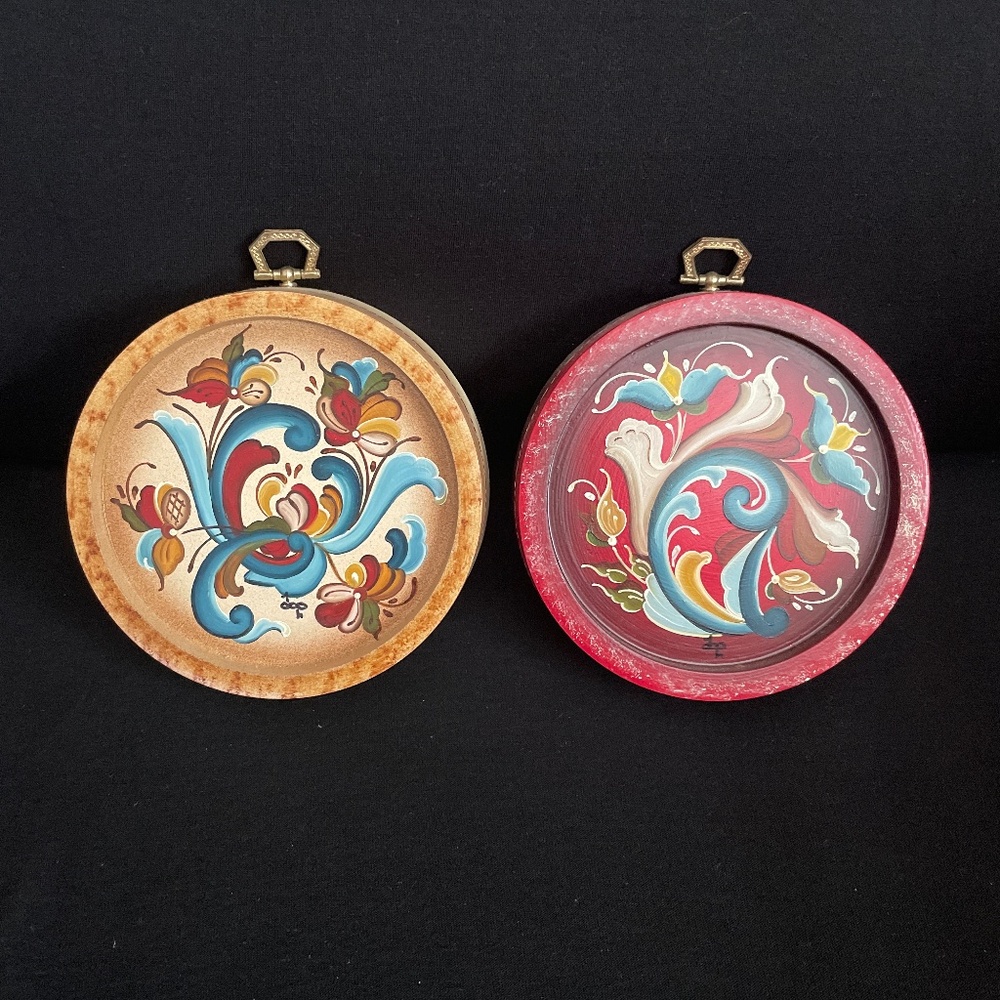 Rosmaling Plaques